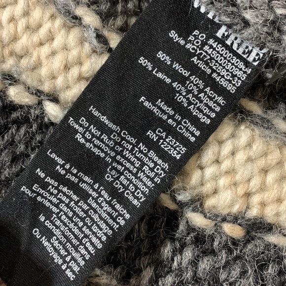 WILFRED Free full zip cardigan sweater jacket chunky wool generously sized XS - Picture 4 of 8